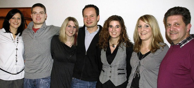Jeanette Leisinger (links) mit den sei...ks), rechts Vorsitzender Franz Maise.   | Foto: Peter Schtz