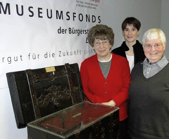 Der Museumsfonds wchst  &#8211; geste...s) und Ute Lusche,    Brgerstiftung.   | Foto: Ehrentreich
