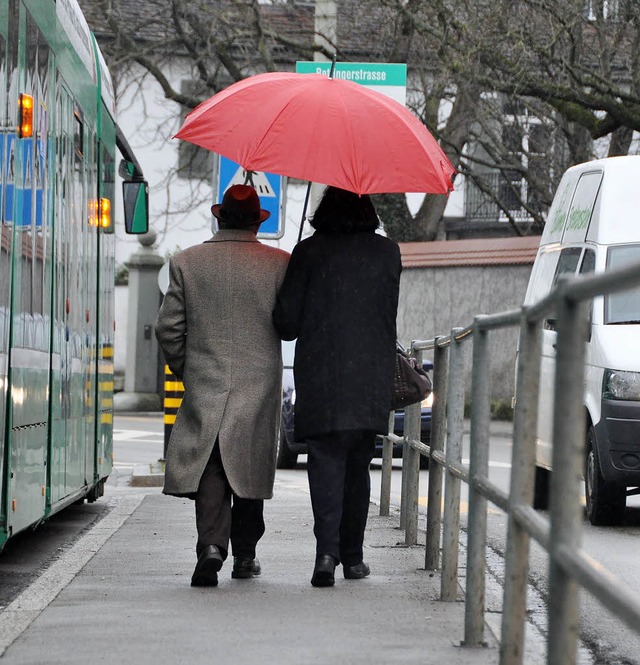 Die Tramhaltestelle Bettingerstrae wird Richtung Strae verlegt.   | Foto: Daniel Gramespacher