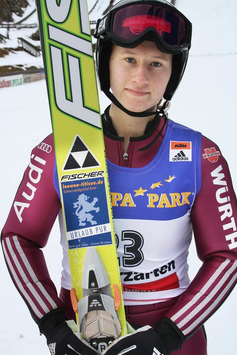 Ramona Straub vom SC Langenordnach spr...en 24. Platz und belegte dann Rang 26.  | Foto: Dieter Maurer
