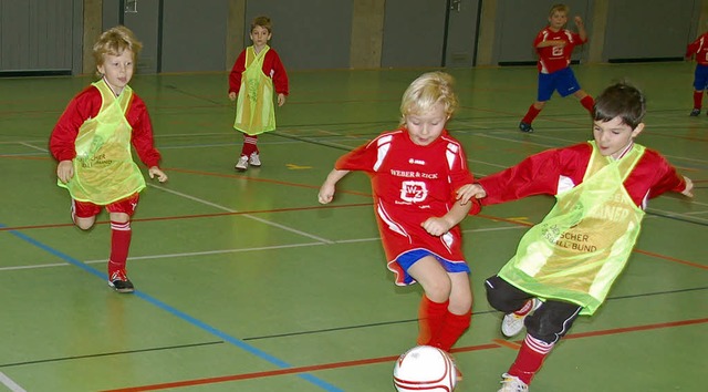 Auch die Kleinsten waren mit  Einsatz ...nier des Sportvereins Breisach  dabei.  | Foto: frank kreutner