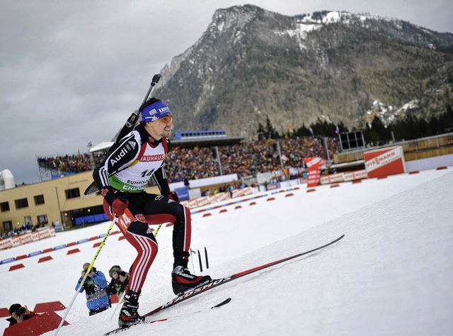 Michael Greis auf dem Weg zu Platz sechs.  | Foto: dpa