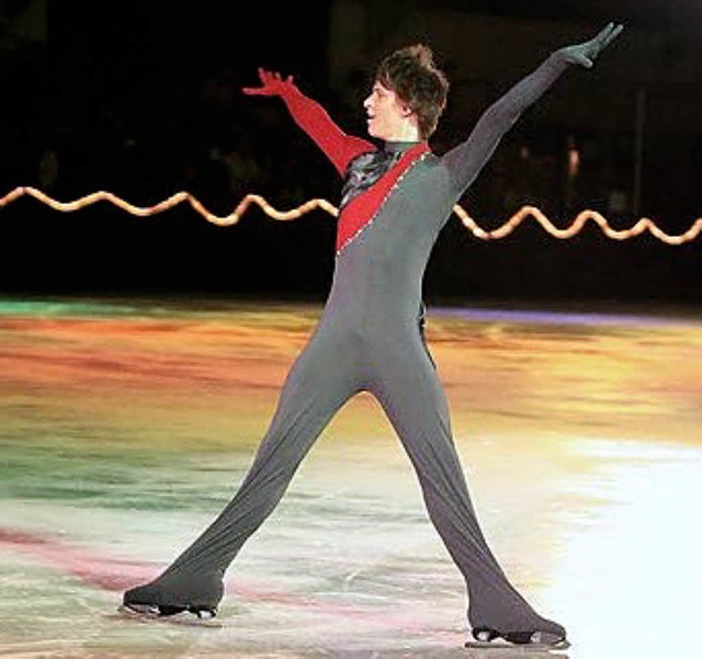 Christopher Berneck  wurde Dritter bei...chen Meisterschaften im Eiskunstlauf.   | Foto: BZ