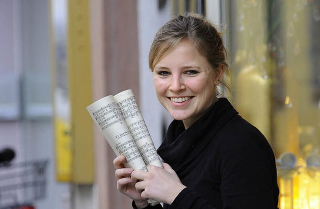 Thabea Herzog ist Musikstudentin und L...angelischen Kirchenchors in Opfingen.   | Foto: Ingo Schneider