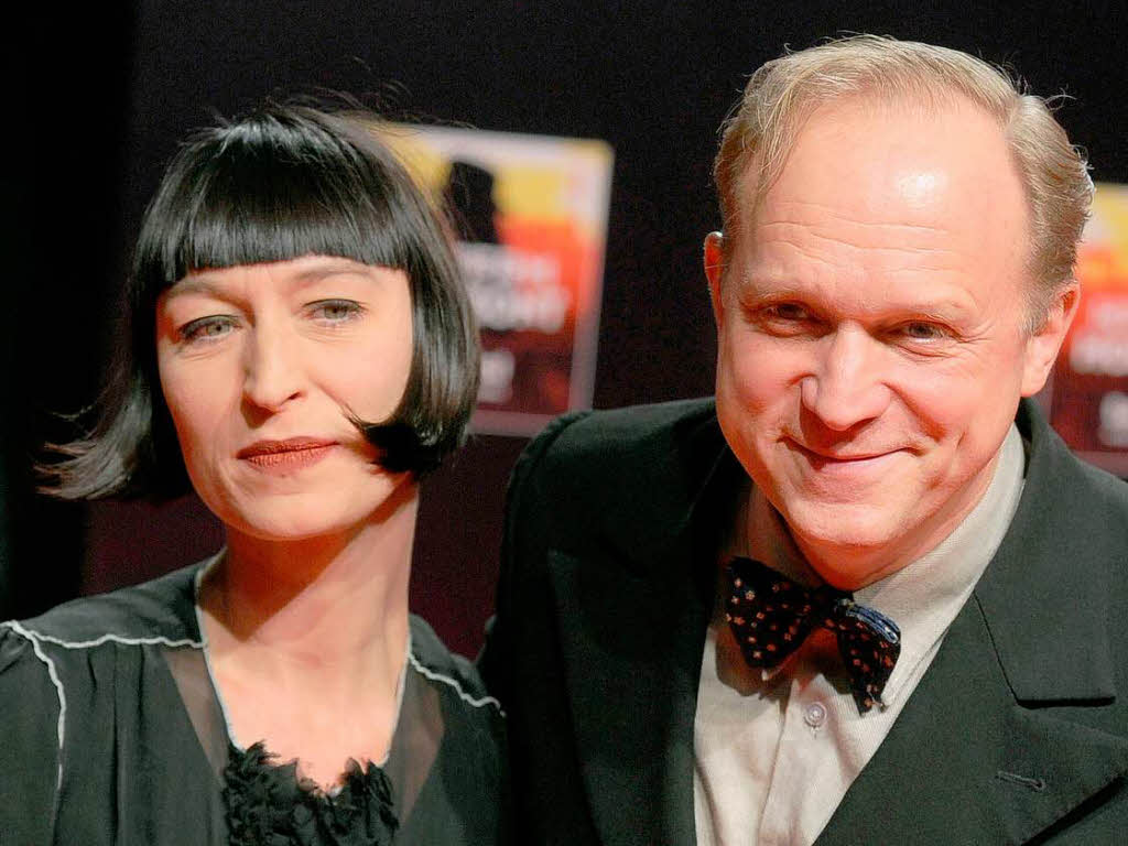 Schauspieler Ulrich Tukur mit Frau Katharina John.