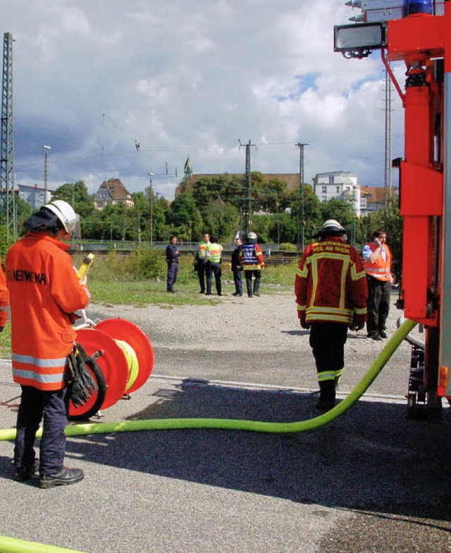 Bei Gefahrgutunfllen im Rangierbahnho...st 2010 &#8211;  knftig erleichtert.   | Foto: Senf