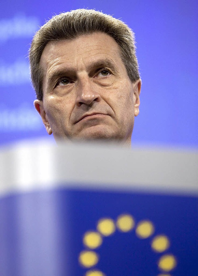 Ein Star der EU ist Gnther Oettinger trotz allem (noch) nicht.  | Foto: dpa