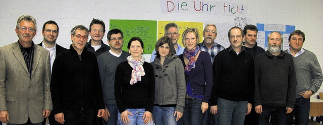 Die Mitglieder der Schulkonferenz der ...r-Hahn, Klaus Ender und Wolfgang Hre.  | Foto: BZ