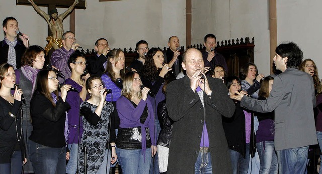 Die Golden Harps, die goldenen Harfen,...zgottesdienst auch zum Mitsingen ein.   | Foto: Heidi Fssel