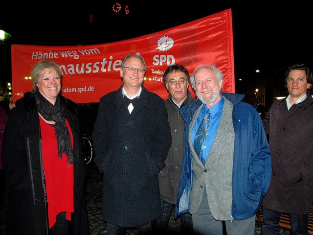 Von Weizscker (2. v. r.) mit Landtags...ke, Dieter Wrner und Johannes Fechner  | Foto: Sylvia-Karina Jahn