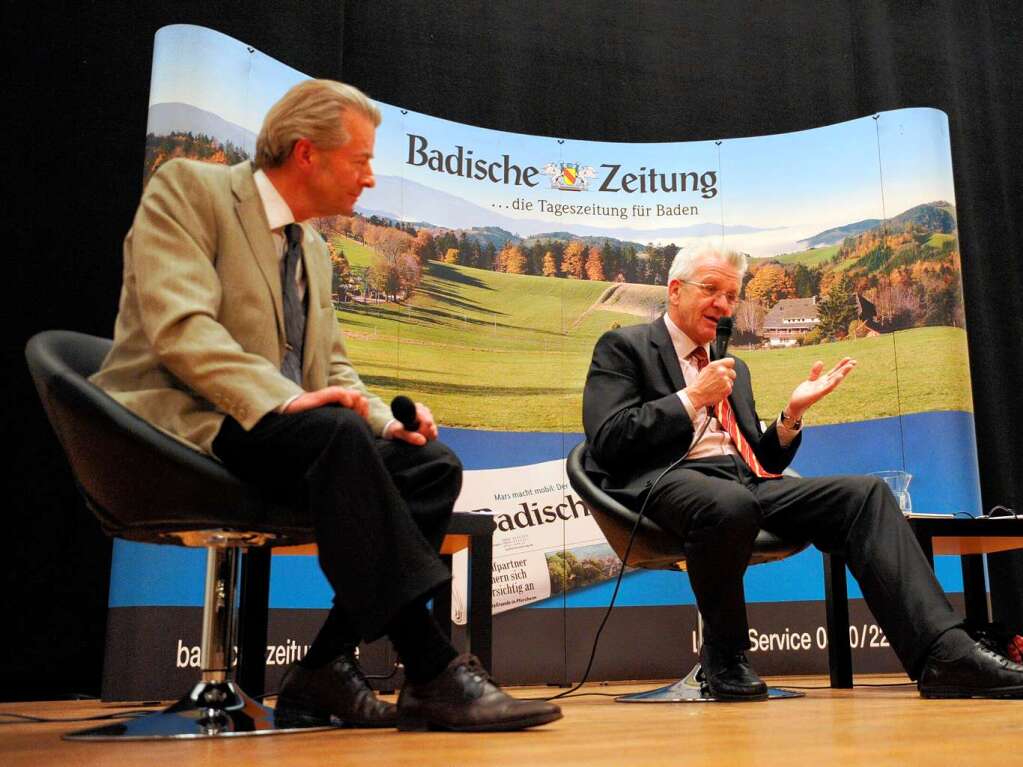 Winfried Kretschmann stellt sich den Fragen der Freiburger BZ-Leser.