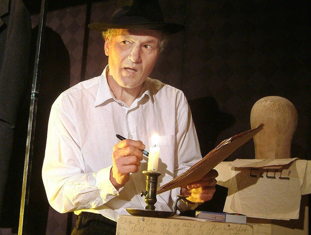Eindrcklich spielte Raimund Schall in...bi Lw und der Erschaffung des Golem.   | Foto: Roswitha Frey