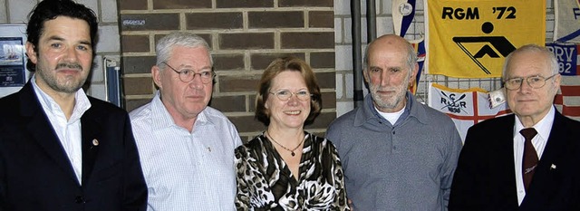 Beim Neujahrsempfang des Breisacher Ru...Roman Fanacht und Viktor Kirner aus.   | Foto: hans-jochen voigt