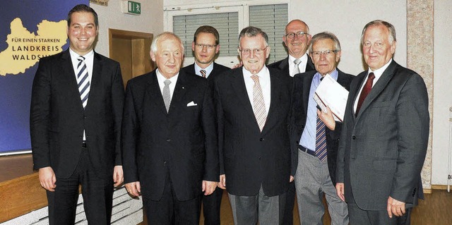 Neujahrsempfang der CDU-Generationen i...agsprsident Peter Straub (von links)   | Foto: Herbst