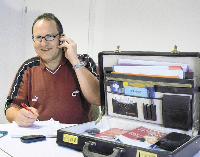 Noch passt das Geschft von Heinz-Wern...er so bald wie mglich durchstarten.    | Foto: Martin