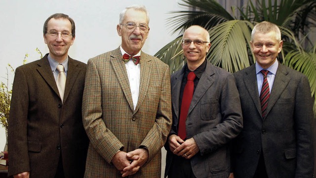 Hans-Jrg Labusga (zweiter von links) ...,  Thomas Abraham und  Hermann Zucker   | Foto: Heidi Fssel