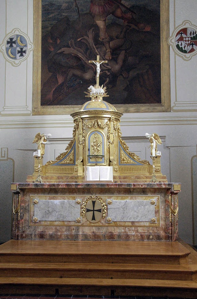 So sieht der Altar der Schlosskirche jetzt aus.   | Foto: Ingrid Bhm-Jacob