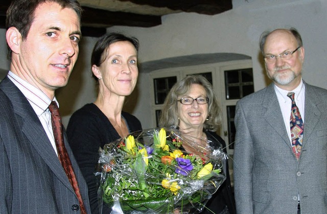 Brgermeister Jrg Lutz (von links) ve...alter Schwarz ist ihr Stellvertreter.   | Foto: Martina Weber-Kroker