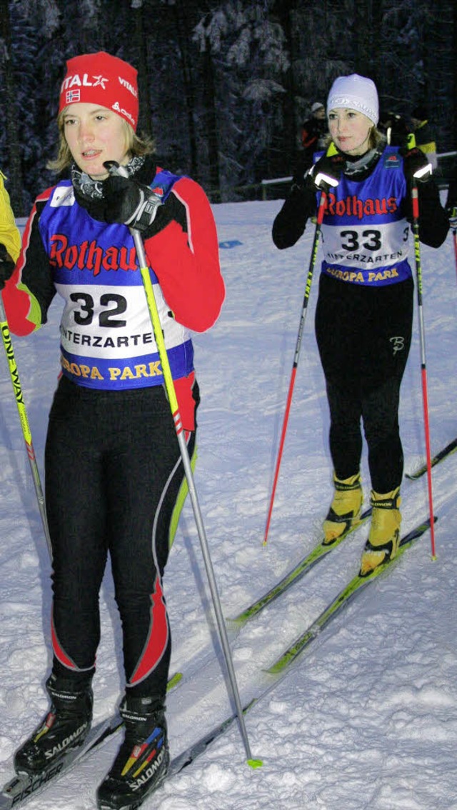 Die Geschwister Daniela und Anna-Lisa ...Hochschwarzwald im Sprint-Wettbewerb.   | Foto: Dieter Maurer