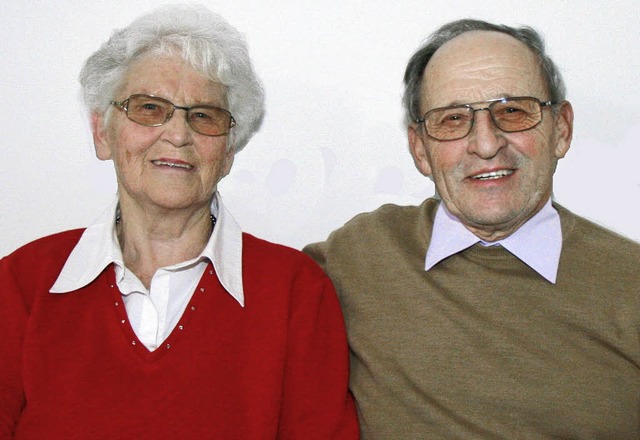 Anni und Berthold Schmidlin aus Burkheim sind bereits seit 50 Jahren ein Paar.  | Foto: herbert trogus