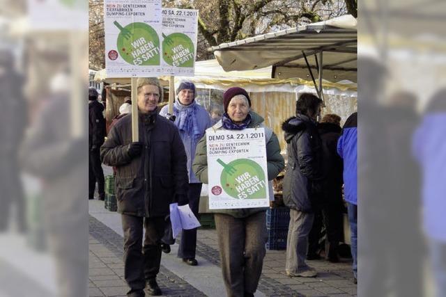 Protestmarsch gegen Tierfabriken