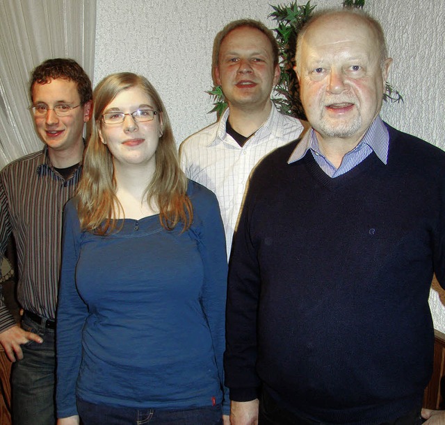 Neu im Vorstand des Musikvereins sind ...chlesselmann und Gnter Schlesselmann.  | Foto: Ingrid Arndt