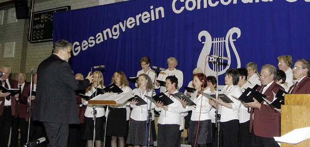 Chor gut gemischt, Programm gut abgemi...das Konzert der Concordia am Samstag.   | Foto: heidi fssel