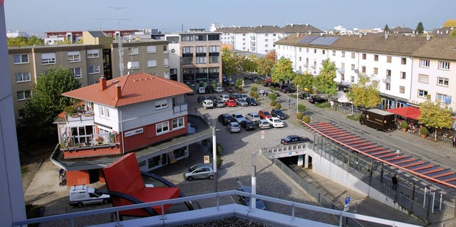 Der Sparkassenplatz wird neben dem Rat...ielort im Rahmen des Blserfestivals.   | Foto: Frey