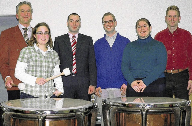 Sie geben im Vorstand der Stadtmusik W... Bernd Kramm (von links). Bild: Herbst  | Foto: Herbst