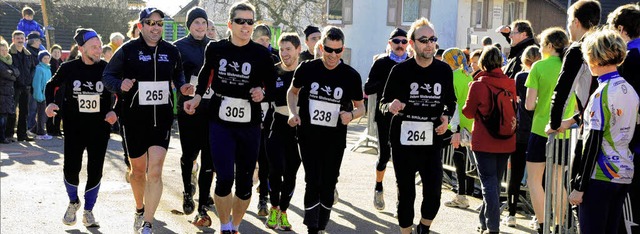 Die Lauffreunde Wehratal waren in dies...schon fr einen guten Zweck unterwegs.  | Foto: bz