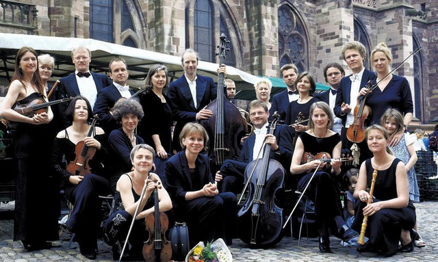 Auf diesem Archivbild noch vorm, demn...nster: das Freiburger Barockorchester  | Foto: dpa