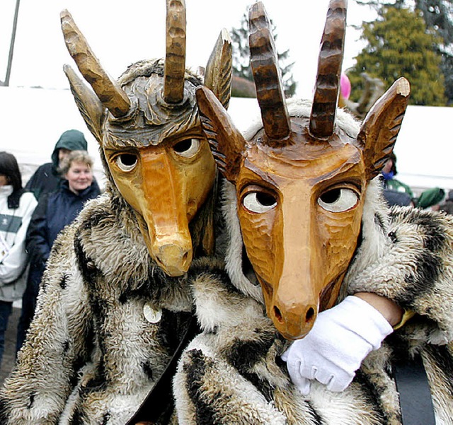 Sie sind bereit fr die Fasentnacht in...hausen: die Geisberger Geisemeckerer.   | Foto: archivbild: h. fssel