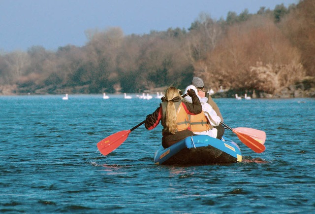 Paddellehrer Pierre (kleines Foto) gib...isung, Umsetzung folgt auf dem Fluss.   | Foto: Fertl