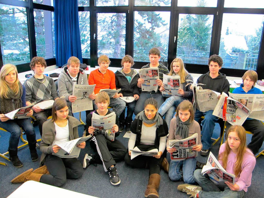 Die Klasse 8a der Werkrealschule Dreisamtal.