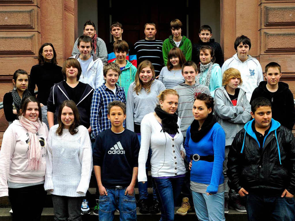 Die Klasse 8a der Karlschule aus Freiburg.