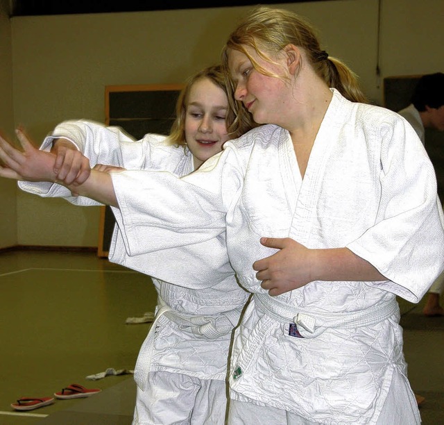 Frh bt sich wer mal einen schwarzen Grtel im Aikido haben will.  | Foto: Felicitas Rohrer (froh)