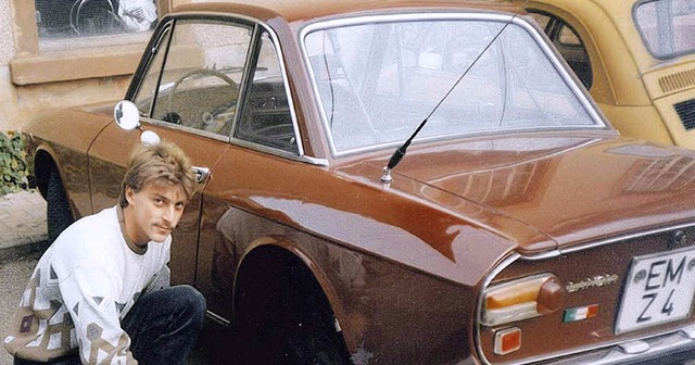 Rocco Braccio und seine Lancia Fulvia im Jahr 1989   | Foto: privat