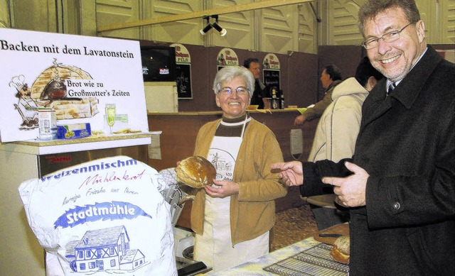 Die Hochrheinmesse Tiengen soll 2012 w... am Stand der Tiengener Stadtmhle.     | Foto: BZ