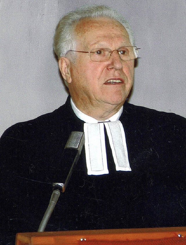 Ein Ortenauer Prediger wird 80: Hans Saecker.   | Foto: Privat
