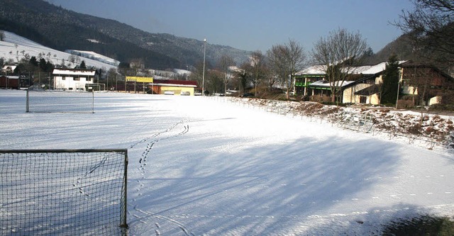 Vereinsamt liegt er da: Bei Schnee, Ma...t das Projekt nicht im Haushaltsplan.   | Foto: Karin Heiss