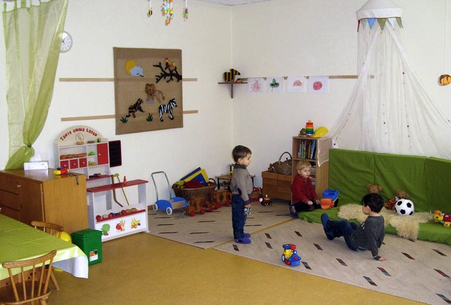 Im Kindergarten &quot;Regenbogen&quot;...erraum fr Krabbelkinder eingerichtet.  | Foto: Karin Wortelkamp