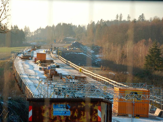 Ein Gesamtkonzeptes fr die A98 hat da...nser Foto) gehen die Arbeiten weiter.   | Foto: Winfried Dietsche