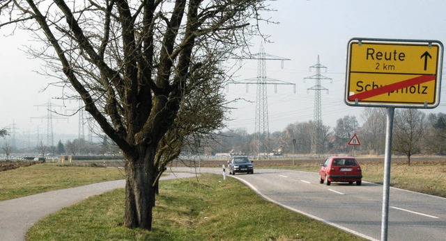 Mit dem Umsetzen von Strommasten zwisc...r die Baden-21-Trasse gespart werden.   | Foto: Frank Kiefer