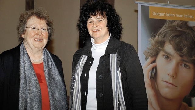 Die beiden hauptamtlichen Leiterinnen ...bach-Heck (links) und Gisela Ehrhardt.  | Foto: Siefke