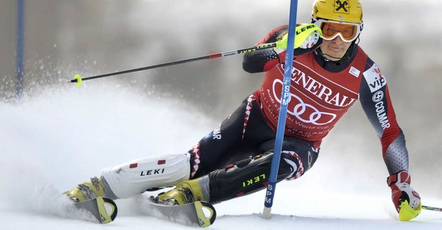 Ivica Kostelic gewinnt in Chamonix die Kombination.   | Foto: DPA