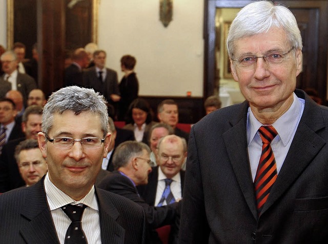 Andreas Neff (links) und  Jochen Teigeler  | Foto: Thomas kunz