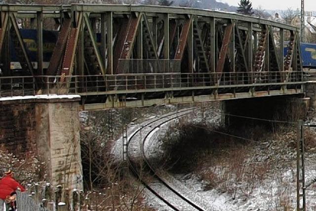 Neuer Durchlass unter der Fachwerkbrcke