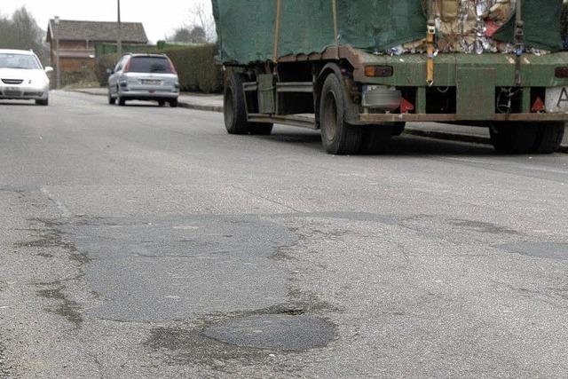 Lkw sind eine Belastung