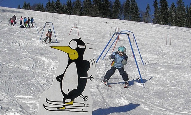 Der Pinguin macht&#8217;s vor.   | Foto: Christiane Sahli