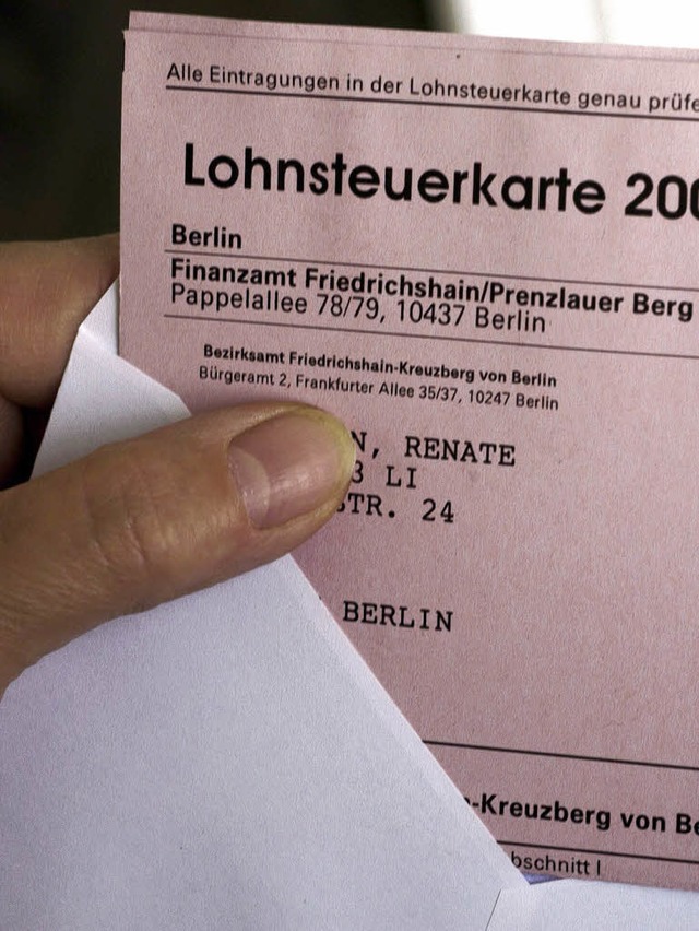 Lohnsteuerkarten kommen nicht mehr mit der Post.   | Foto: ddp